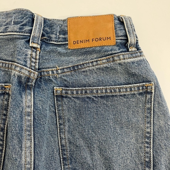 Aritzia Denim Forum Pin Up Super High Straight 28L 23 Blue Jeans - Picture 3 of 10